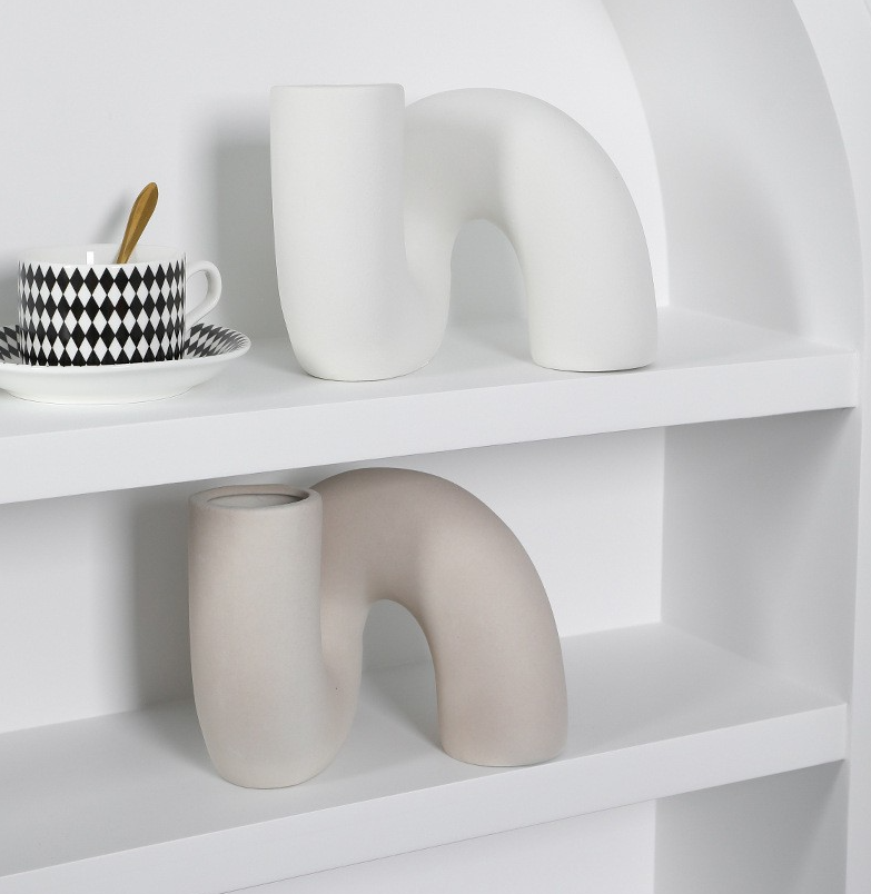 Twist Flower Vase Plain White