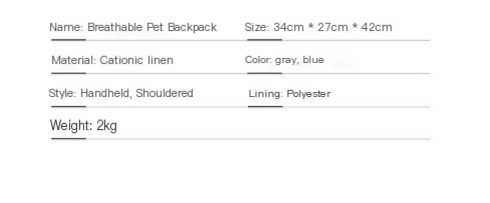 Foldable Pet Bag