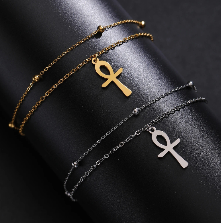 Double Layer Gold Ankle Bracelet