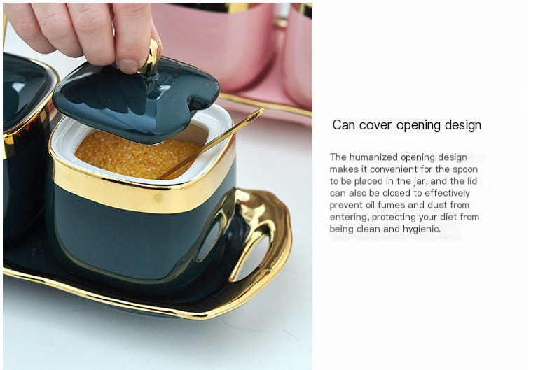 Porcelain Condiment Jar - Image 4