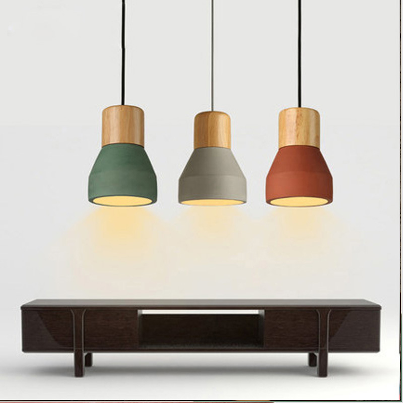 Nordic Vintage Concrete Pendant Light