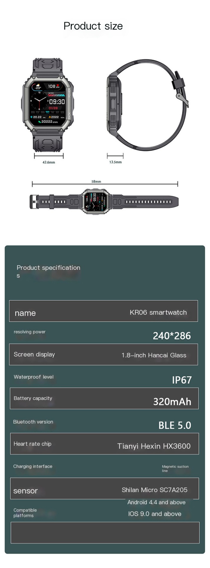 KR06 Smart Watch Image 13