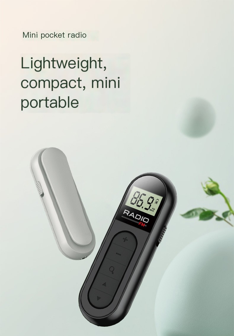 FM Radio Mini with Clip