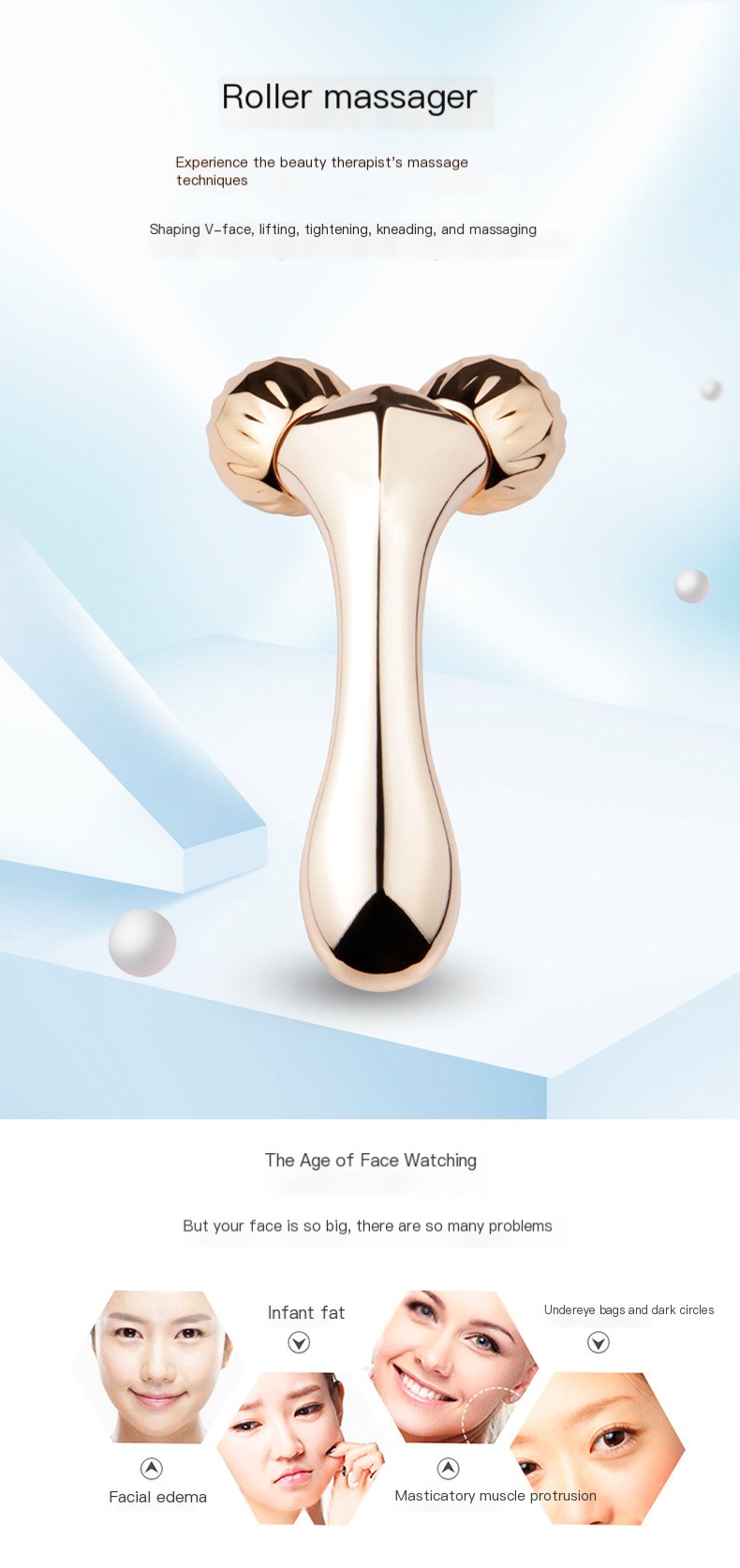 3D Roller Massage Facial Slimming Device