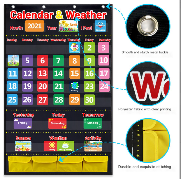 Calendar and Weather Pocket Chart Image 3