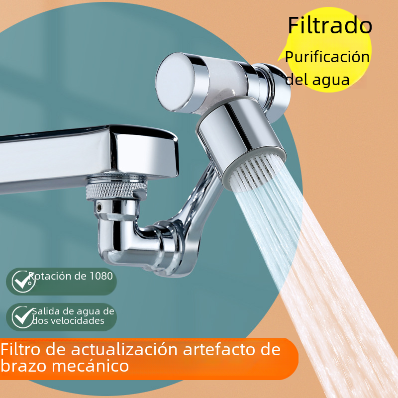 1080 mechanical arm Universal faucet universal extender bubbler mechanical arm spout cross-border faucet image