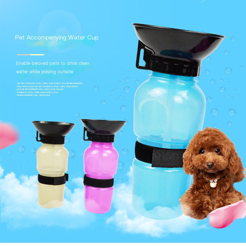 Portable Dog Water Fountain Blue