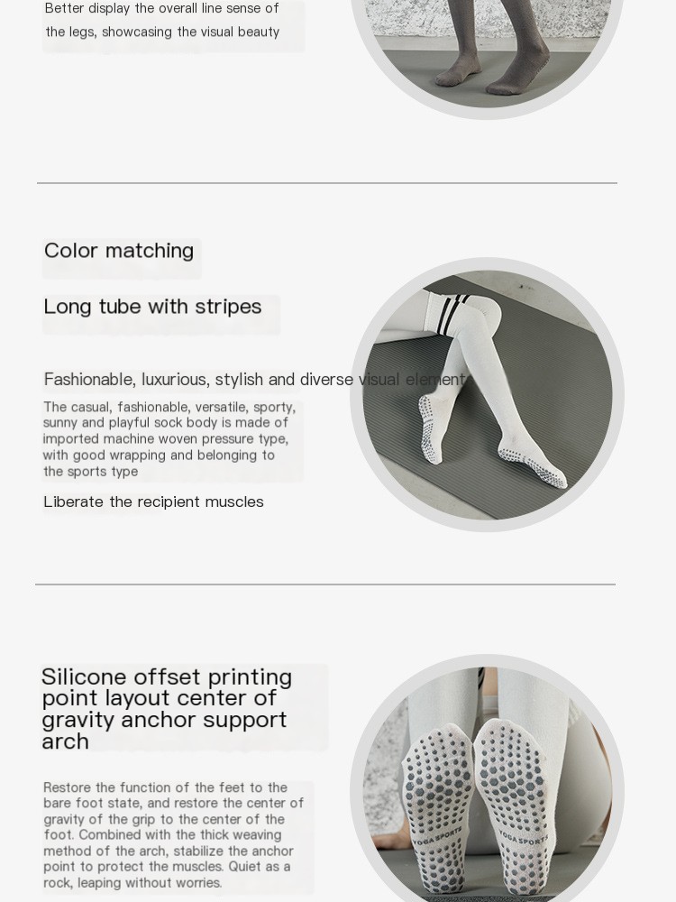 Over-the-knee yoga socks