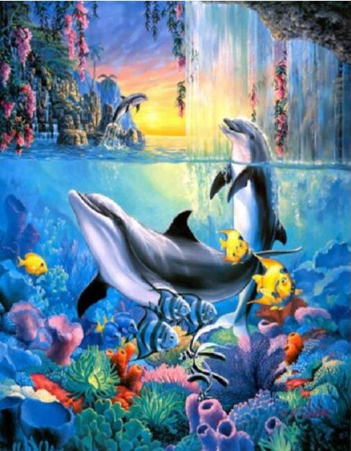 Dolphin Diamond Painting
