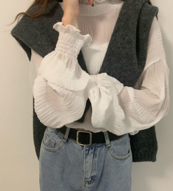 Chiffon Top in White