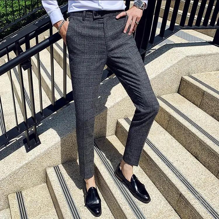 Men's British Style Formal Pants Image 4