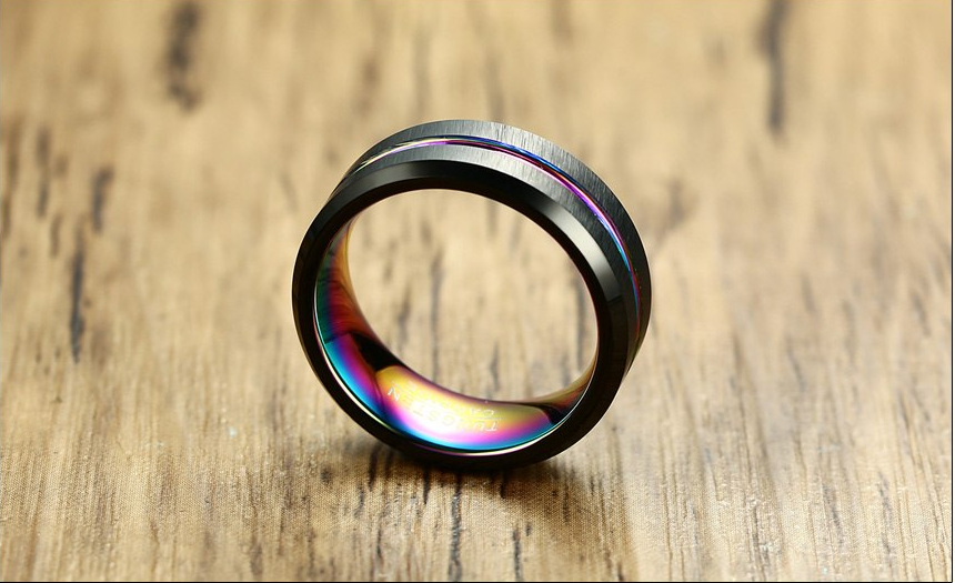 Men's Rainbow Ring Image 2