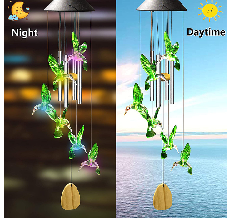 Solar Powered LED Windchime Design 6