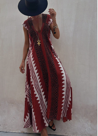 Oversized swing dress - back view