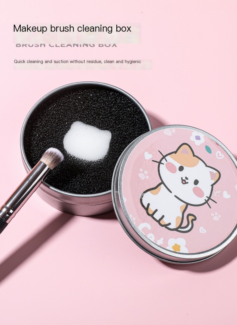 Makeup Brush Cleaner Cat Bear Goose Pattern 3