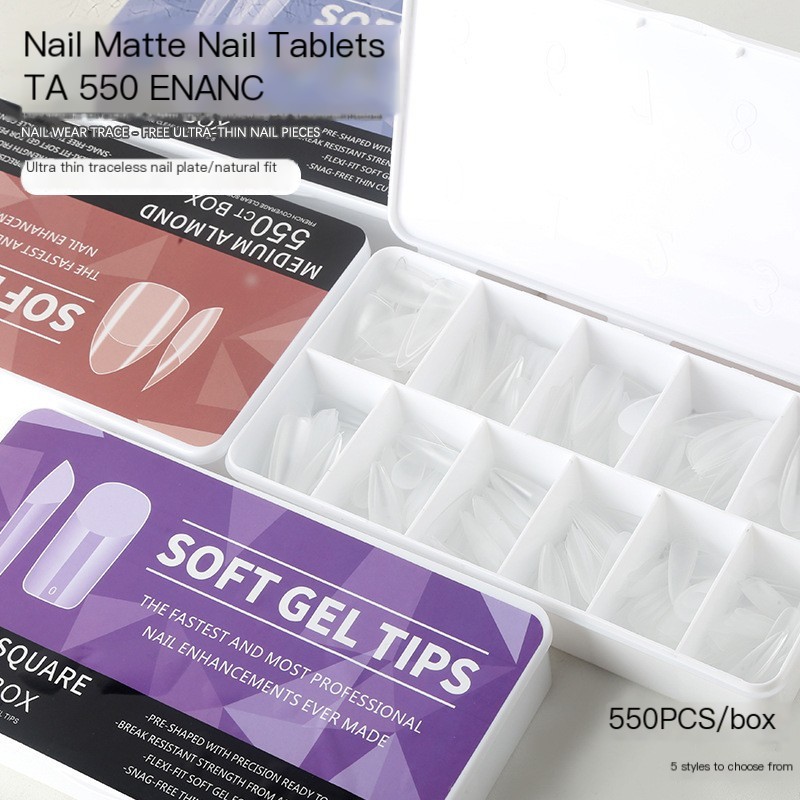 Frosted Nail Tips