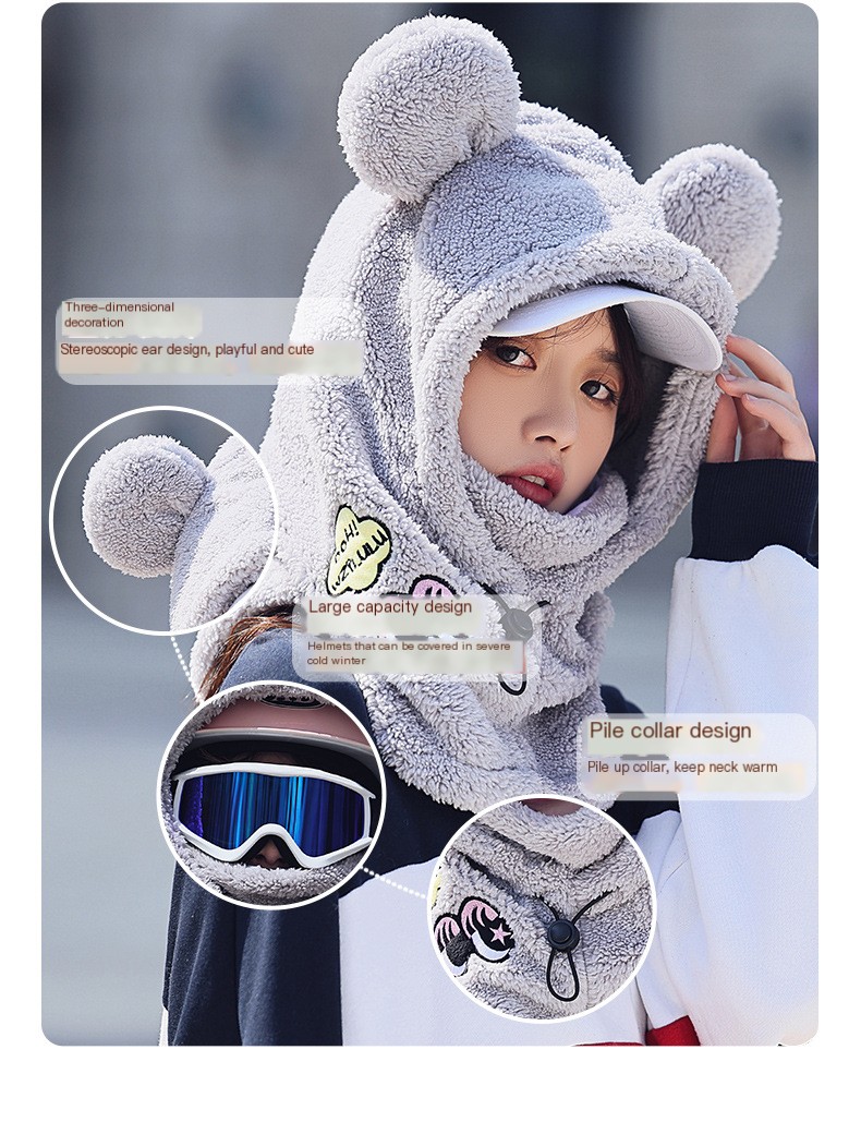 Outdoor Cycling Warm Mask - Khaki