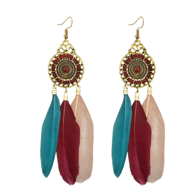 Beautiful texture of earrings