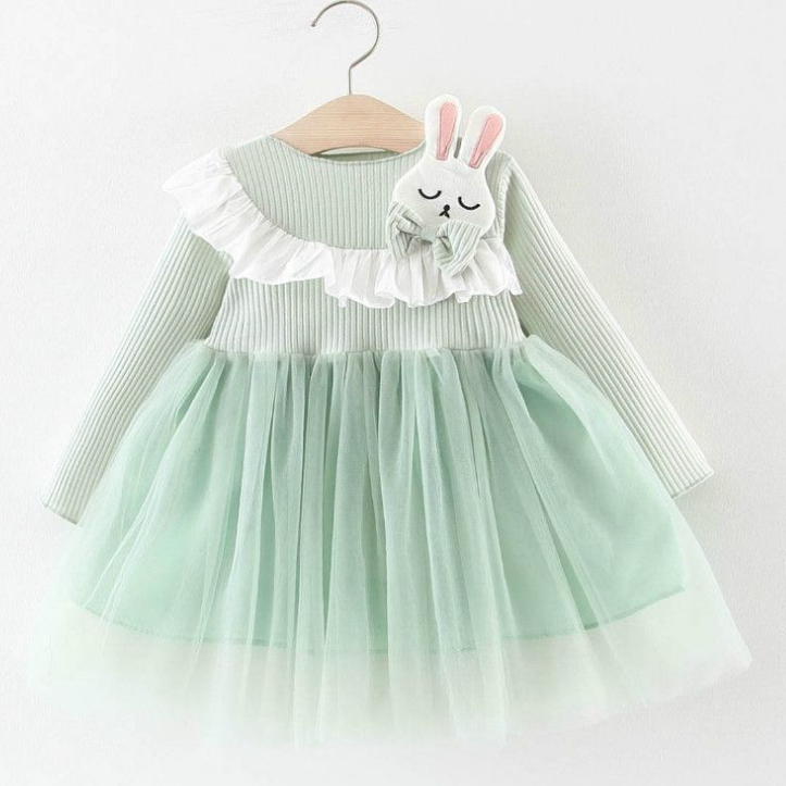 Beautiful sky blue dress for girls