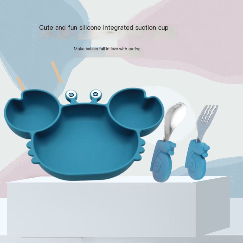 Cartoon Crab Divided Bowl Set