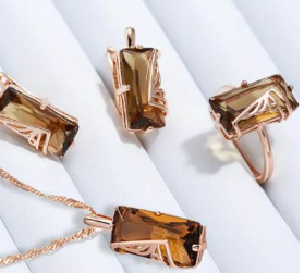 Elegant Amber Ring