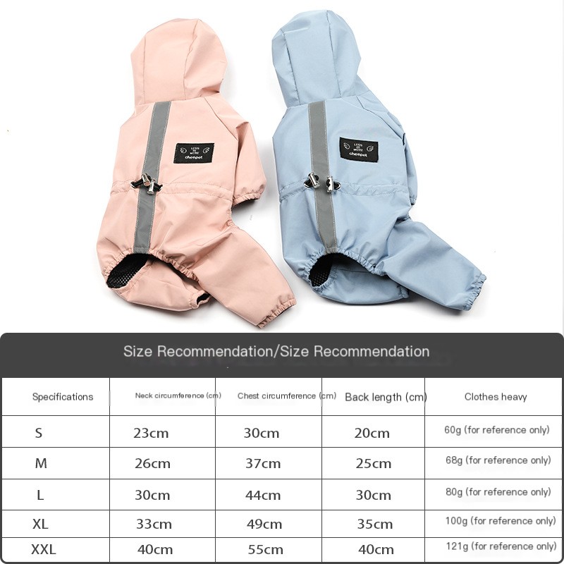 Pet Raincoat Pink