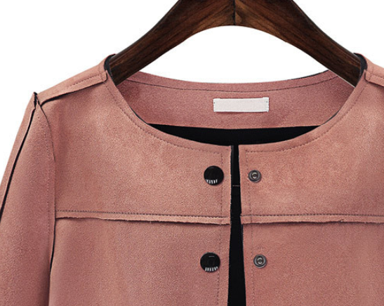 Suede Short Jacket Image 3