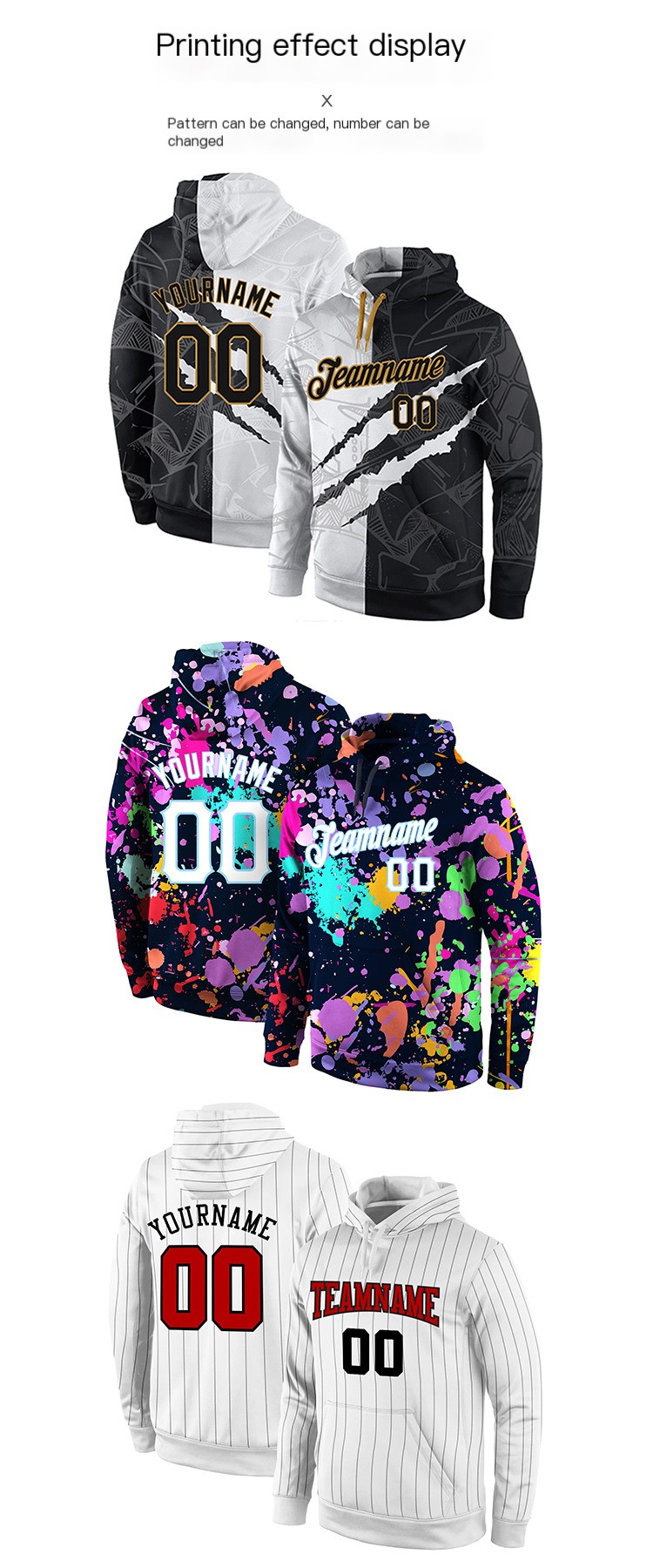 Hooded Solid Color Hoodie Image 1