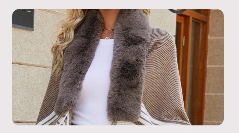 Fringe Cape Shawl Image 2