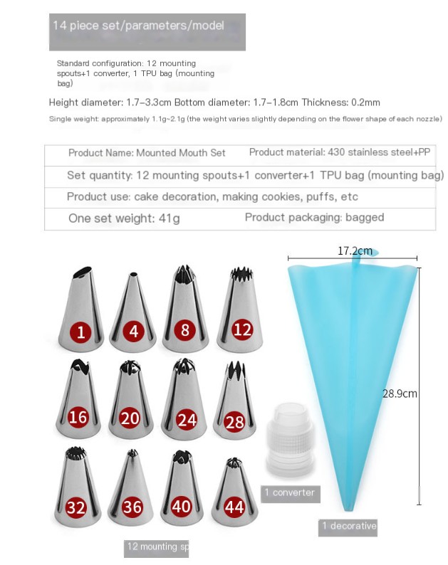 Decorating Nozzle Set Image 2