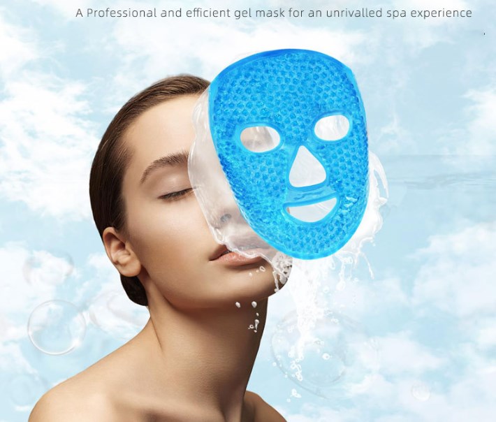 Cold and Hot Compress Ice Bead Full Face Mask