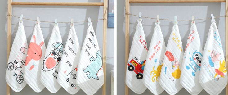 Toalha de Boca 100%Algodão 5 Peças