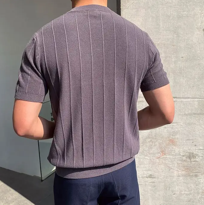 Men's Korean Round Neck T-Shirt 8