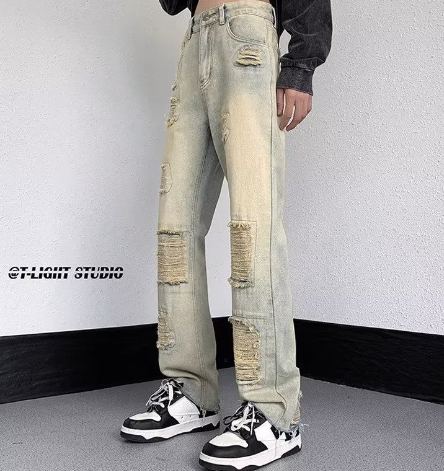High Street with Hole Y2kmen Jeans image