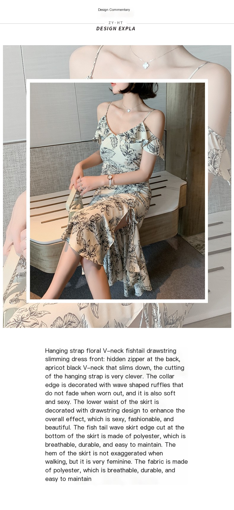 Floral design dress