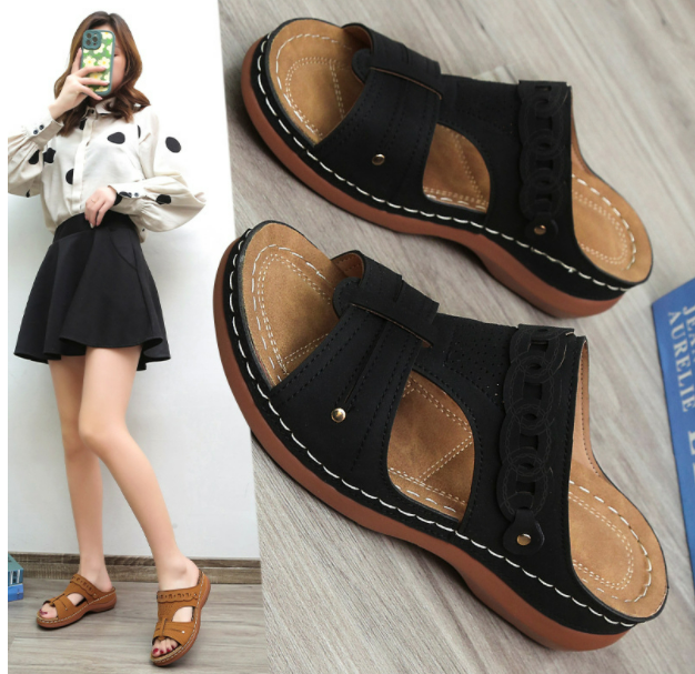 Women's Fashion Casual Comfortable Thick Heel Sandals 2