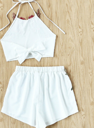 Embroidered Two-Piece Set Image 4