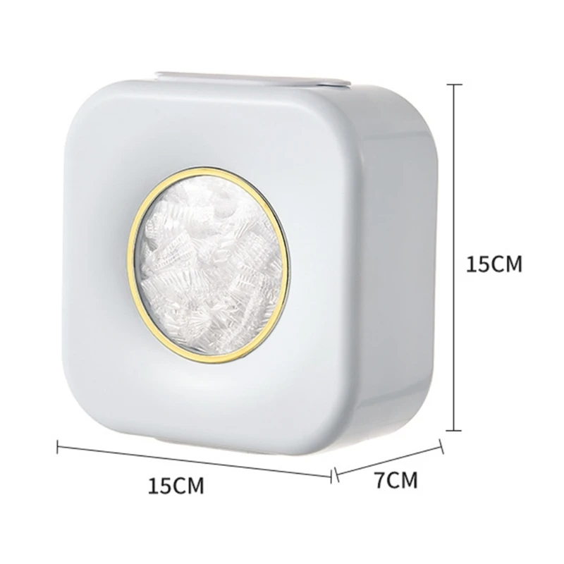 Wall-Mounted Plastic Wrap Storage Box - White