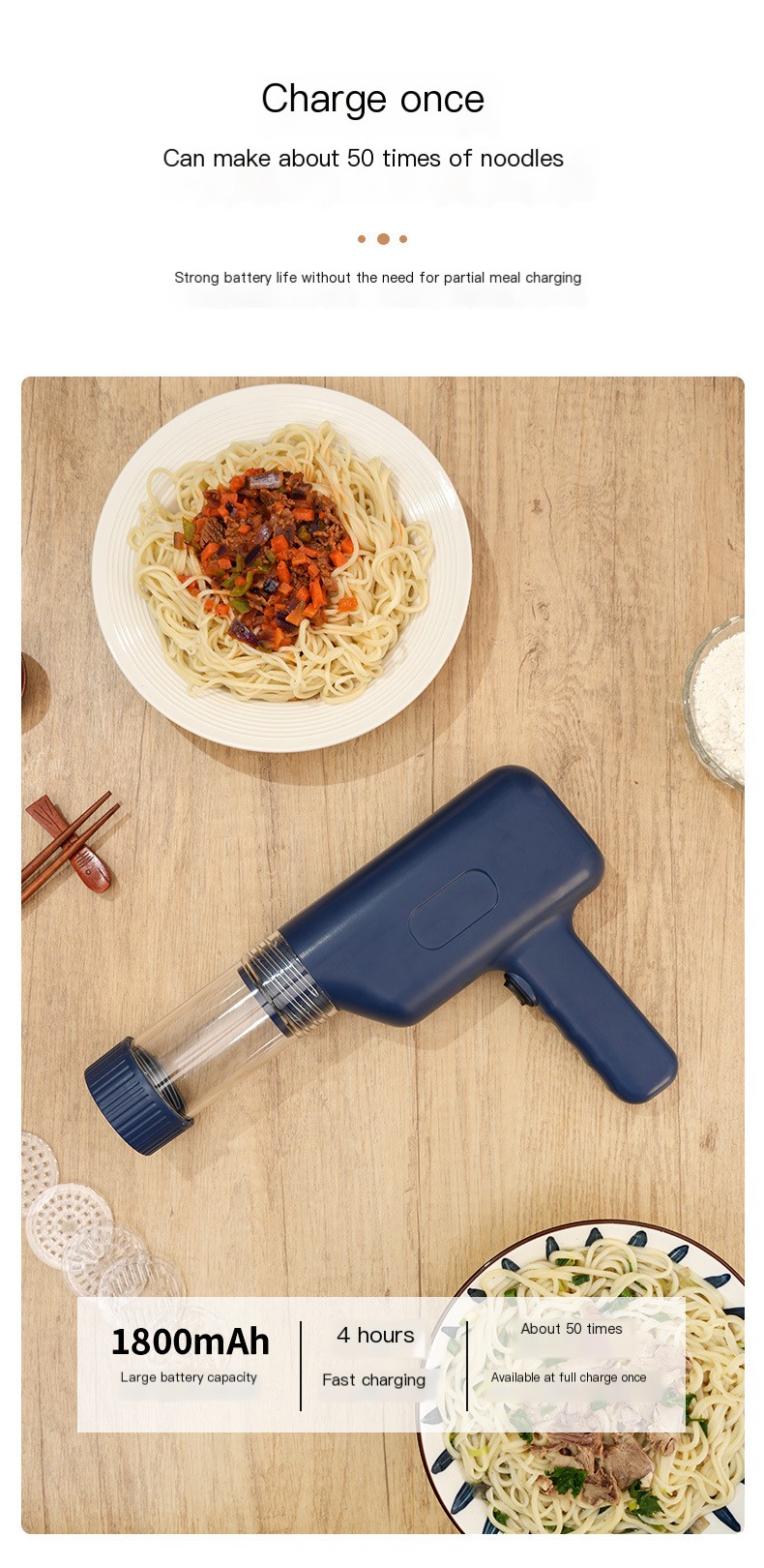 Cordless Electric Pasta Machine 9