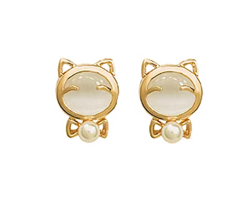 Doraemon Pearl Design Earrings