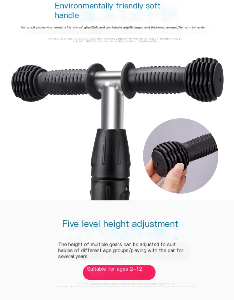 Swiss surfing children folding scooter boys and girls graffiti wide wheel scooter three four-wheel flash pulley