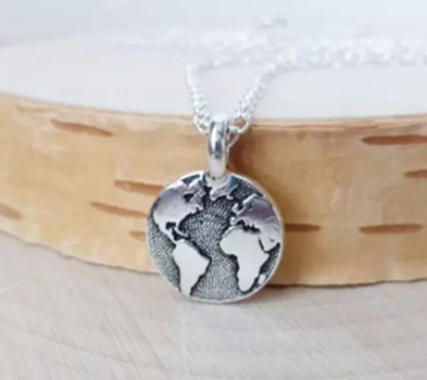 Map Pendant Necklace Image 1