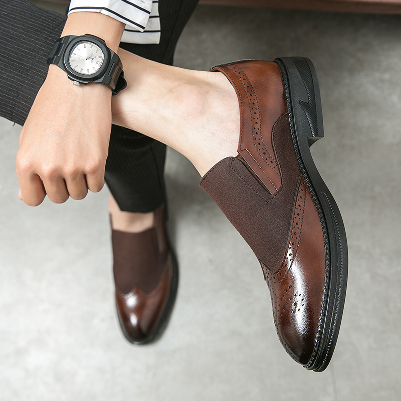 Men's Business Casual Leather Shoes - Image 1