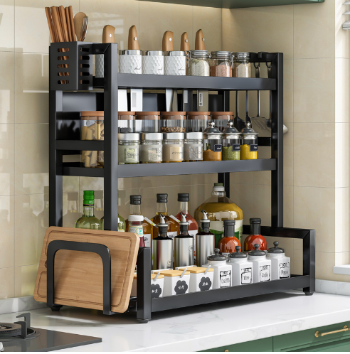 Kitchen Condiment Storage Rack 1