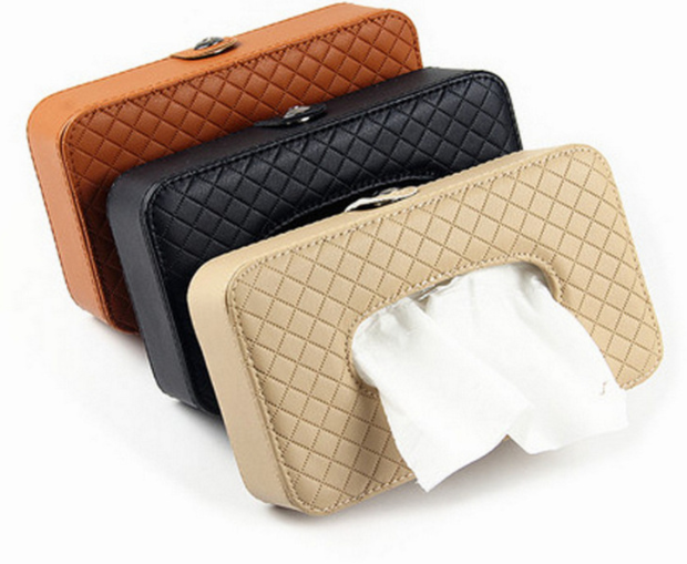 Plaid Tissue Box Holder