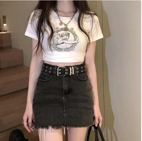 Heart Circle Angel Print Top 1