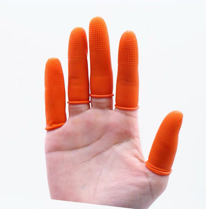 Orange Curled Finger Sleeve Image 1