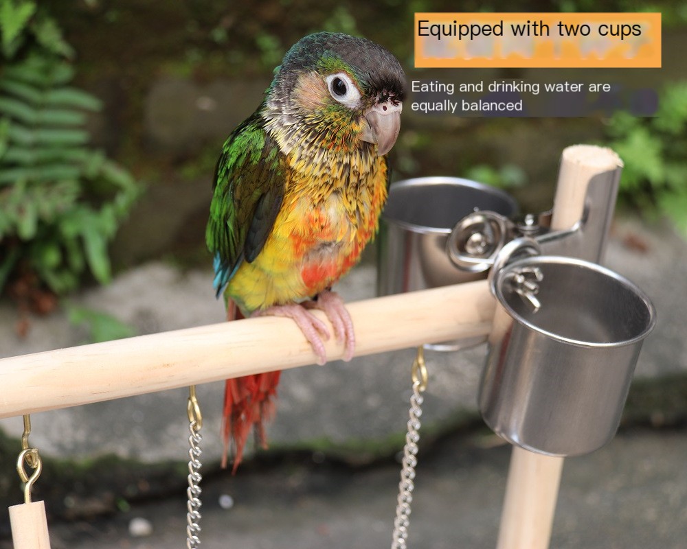 Solid Wood Pet Parrot Playstand - Image 3