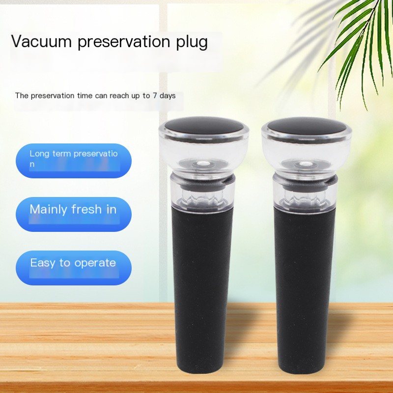 Transparent Vacuum Wine Stopper Image 2