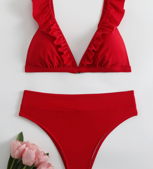 Red Bikini - Back View